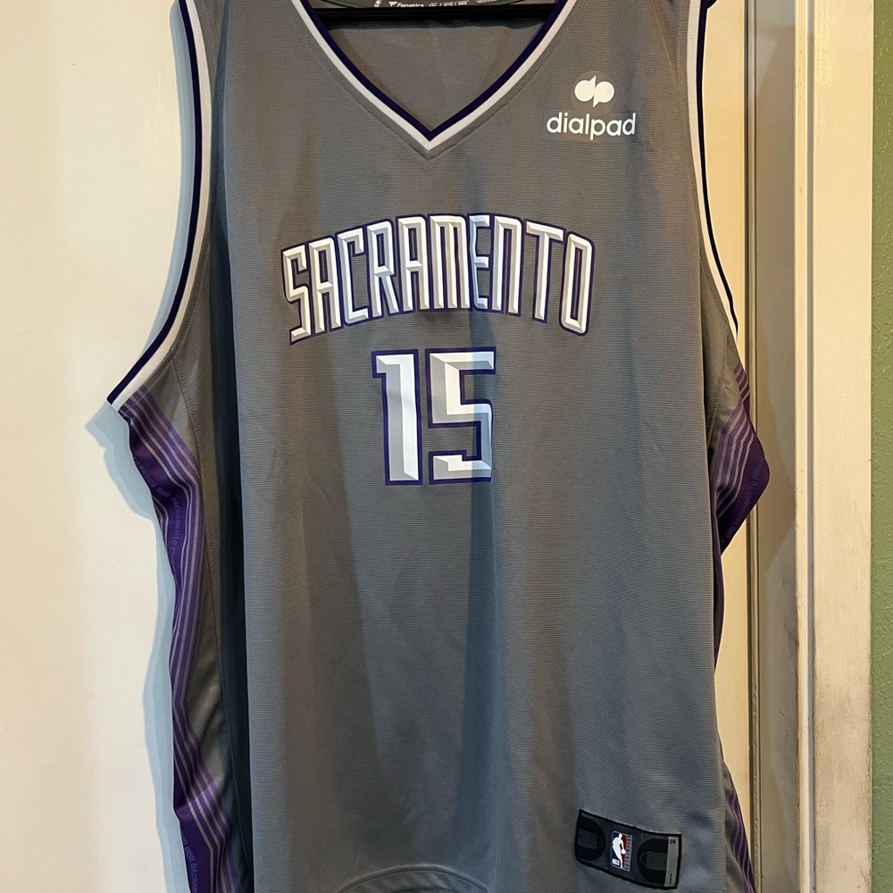 Gray and Purple Basketball Jersey